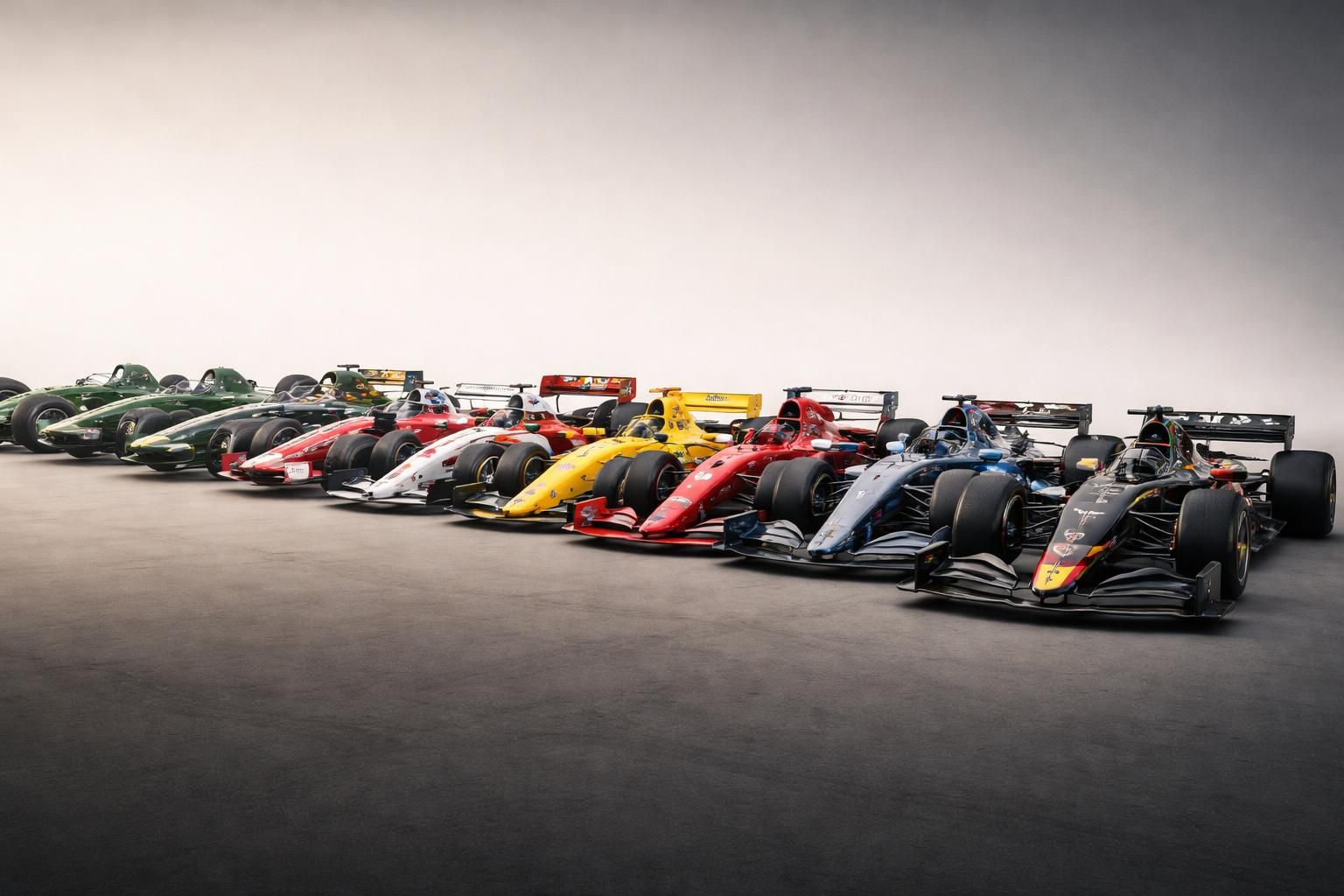 découvrez l'évolution des esthétiques des livrées de formule 1 au fil des années, une plongée visuelle dans l'histoire et le design des voitures de course.