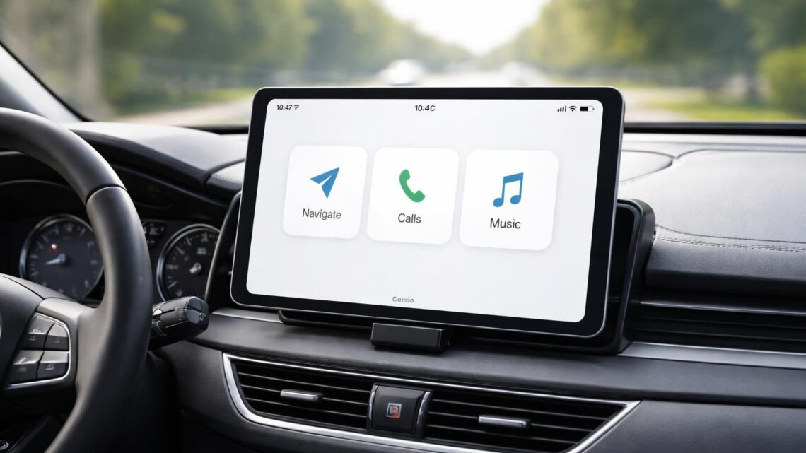 Mode copilote : iPad sans distractions pendant la route, réglages