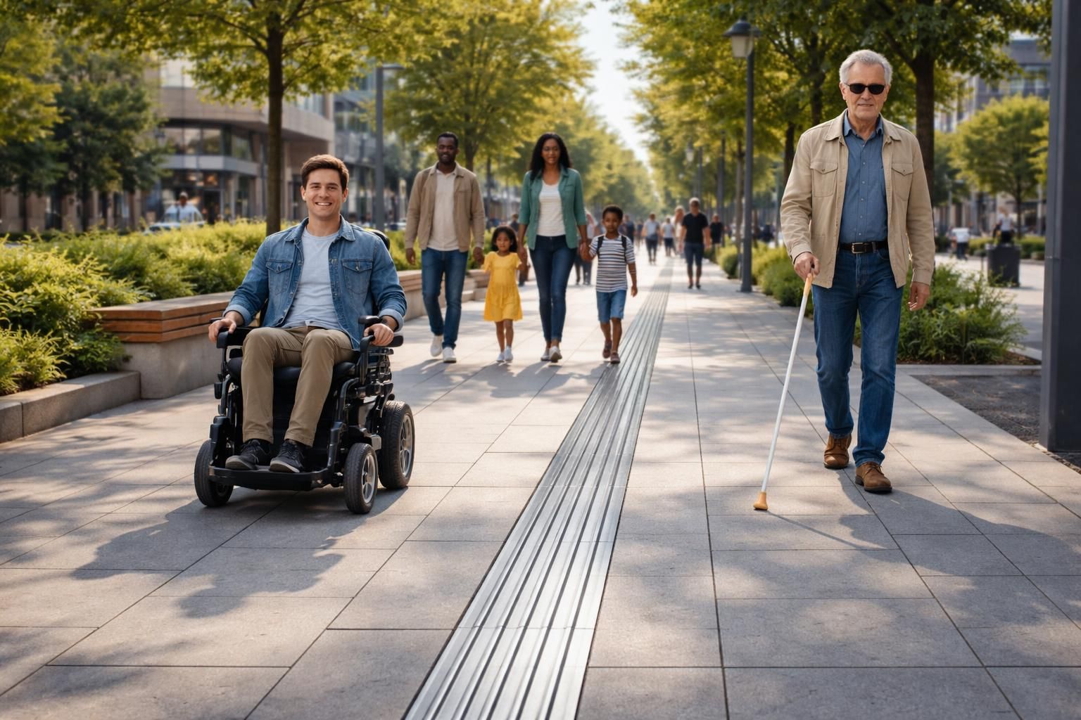 découvrez la bande de guidage pmr en inox, un équipement essentiel pour faciliter l'accessibilité et promouvoir l'inclusivité dans les espaces urbains.