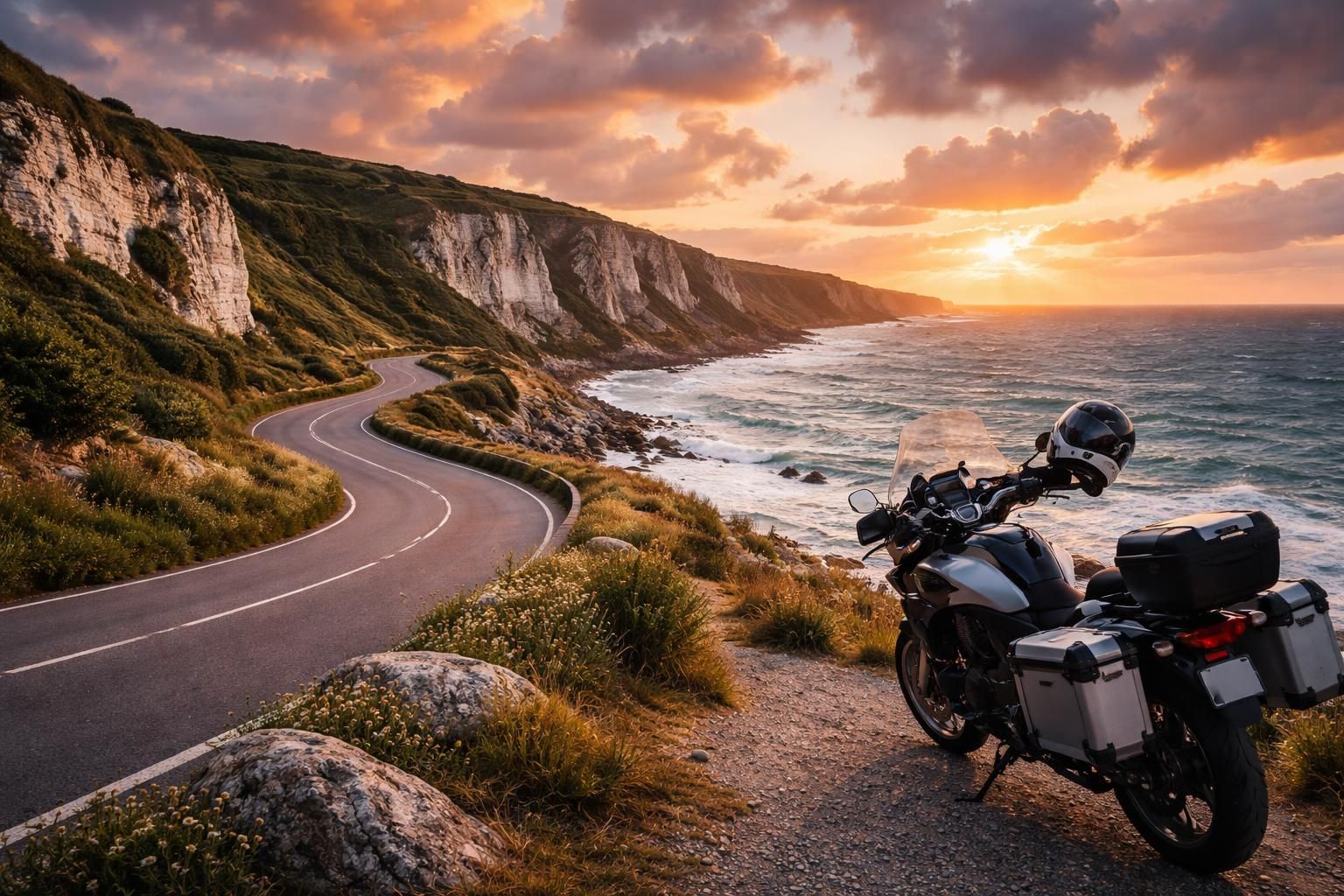découvrez les paysages époustouflants à explorer à moto avant de traverser le tunnel sous la manche, pour une aventure inoubliable entre nature et sensations.
