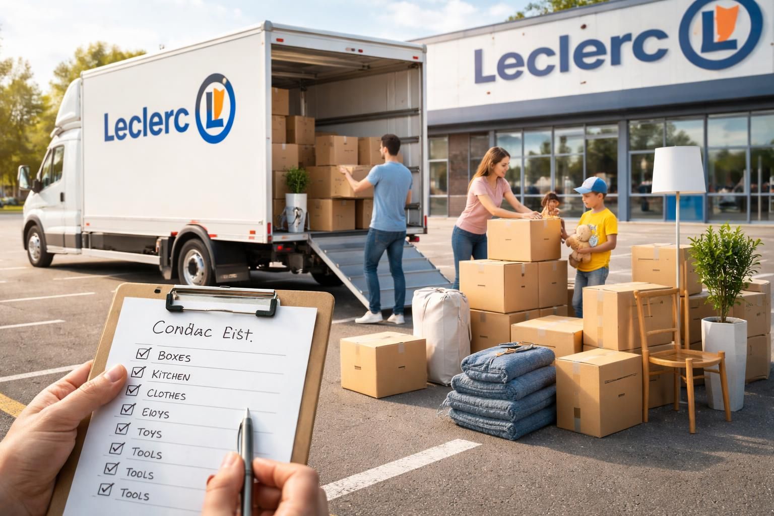 préparez votre déménagement avec la location de camion chez leclerc grâce à notre check-list complète avant le départ pour un déménagement serein et organisé.